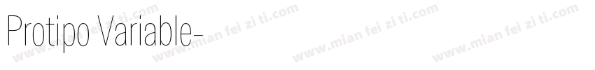 Protipo Variable字体转换